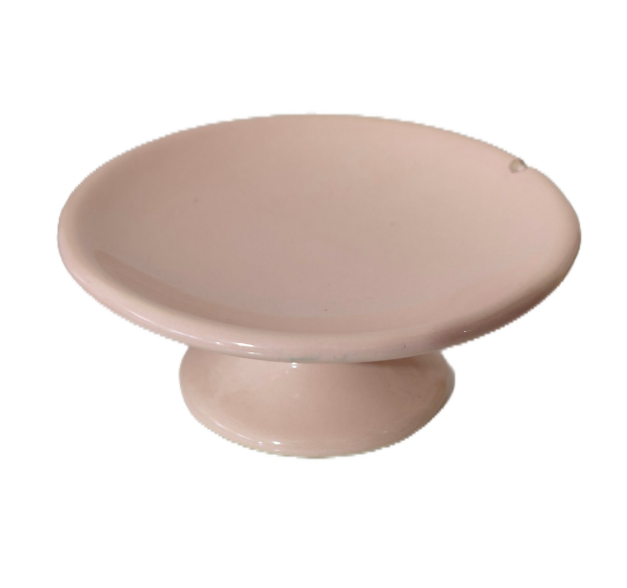 Mini Boleira Baixa Ceramica Pêssego - Jardim de Sonhos