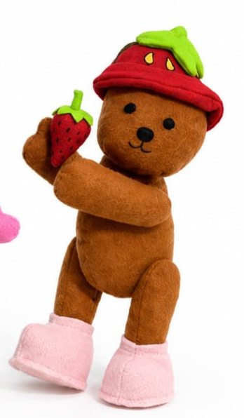 Feltro Bobbie Goods Urso Morango - Jardim de Sonhos