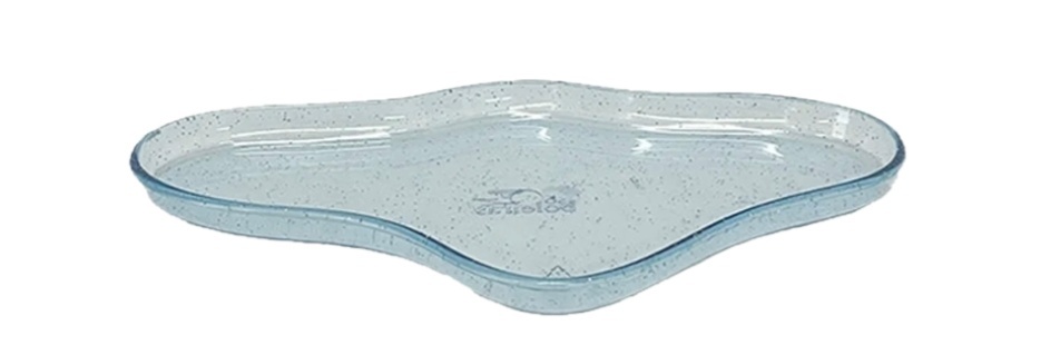 Bandeja Organica Acrílica Azul Glitter - Jardim de Sonhos