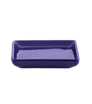 Bandeja Ceramica Quadrada Pp Azul Escuro - Jardim de Sonhos
