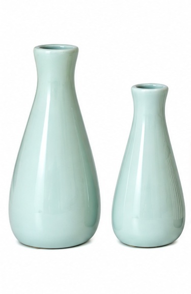 Par de Vasos Ceramica Cinza - Jardim de Sonhos
