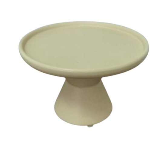 Bandeja Cone Ceramica Fosca Bege - Jardim de Sonhos