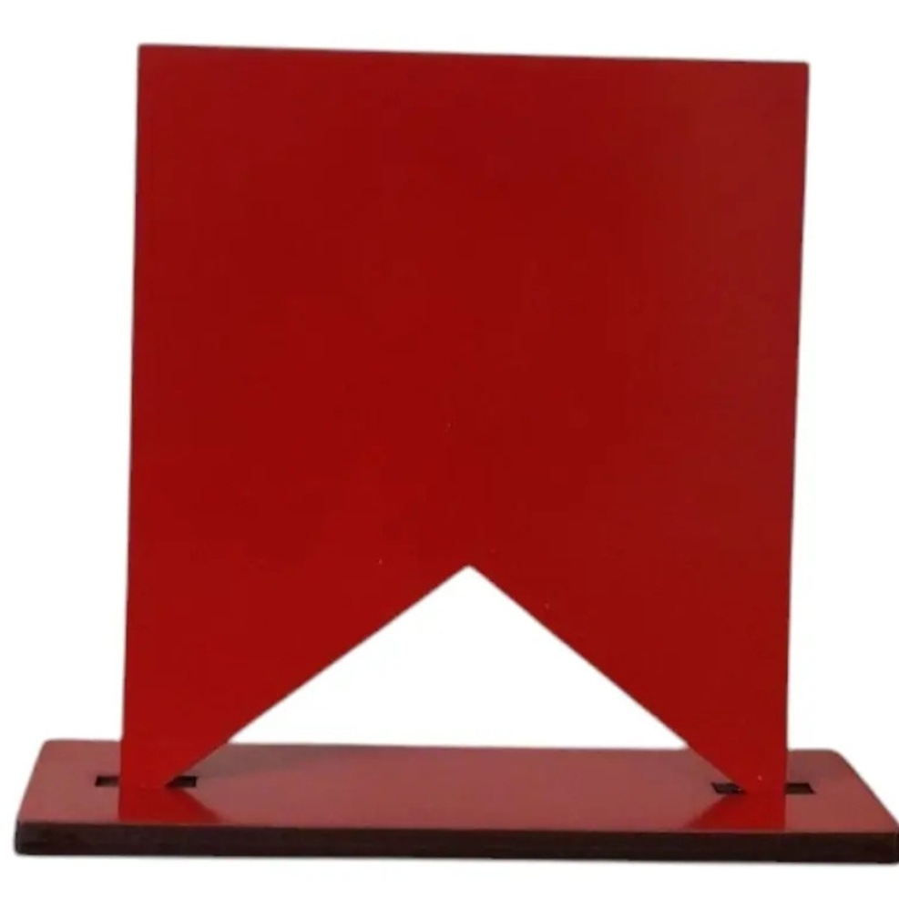 Bandeirinha Junina Mdf Vermelha - Mavie Decorações