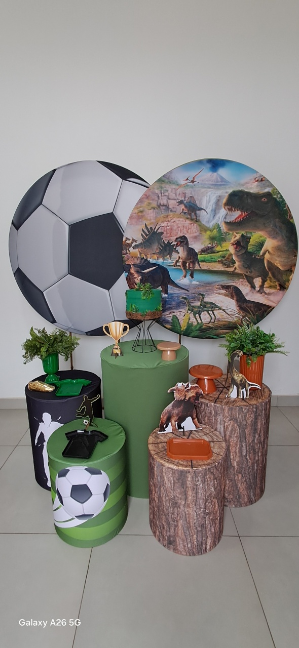 Kit Futebol Dinossauro - Mavie Decorações