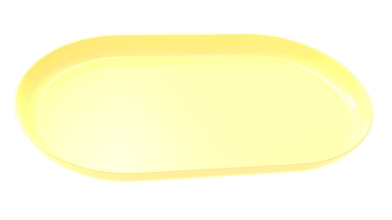 Bandeja Oval Amarelo Candy - Mavie Decorações