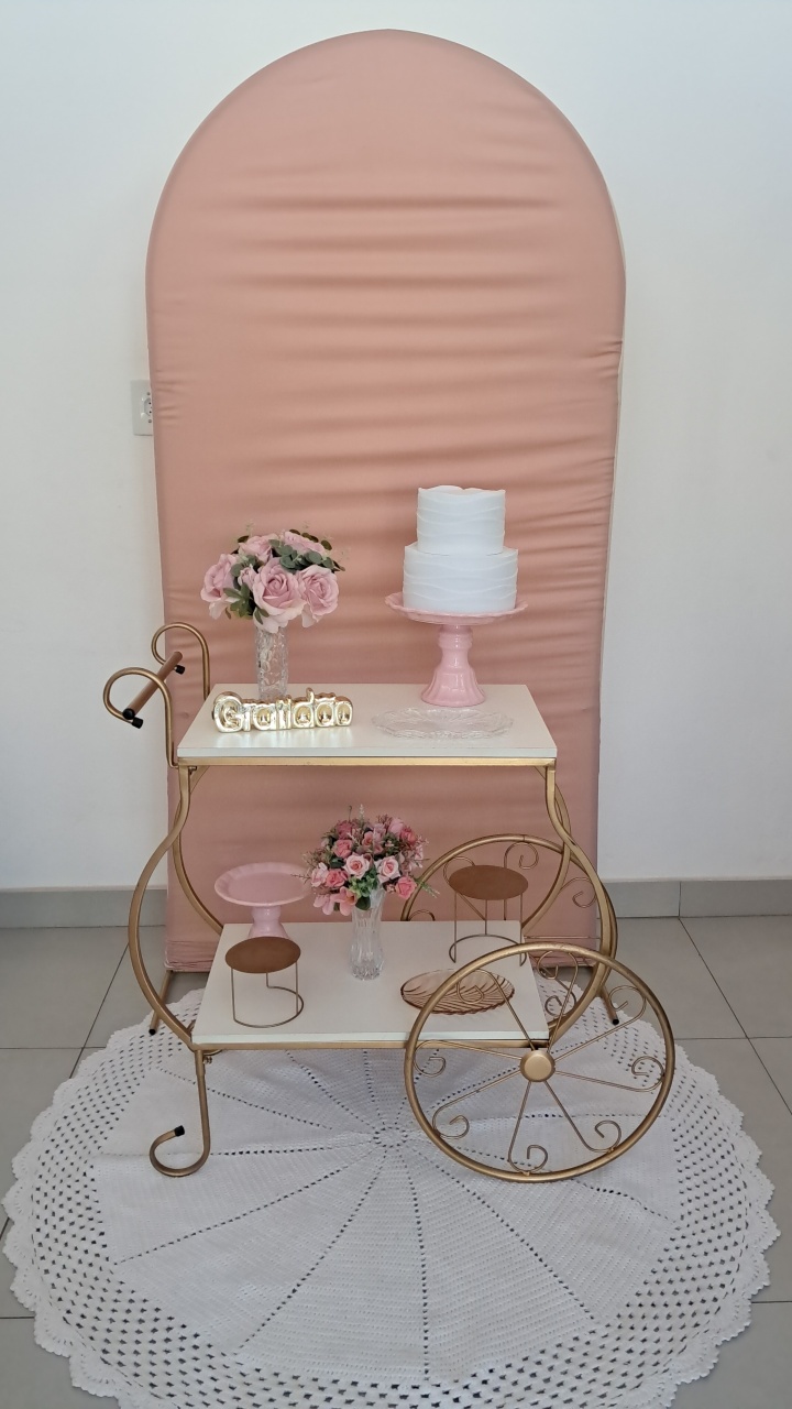 Kit Carrinho Rose - Mavie Decorações