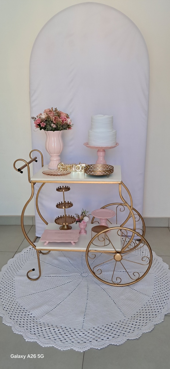 Kit Carrinho Com Tapete - Mavie Decorações