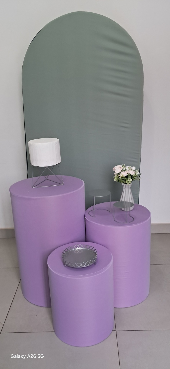 Kit Neutro Verde Eucalipto/ Lilás - Mavie Decorações