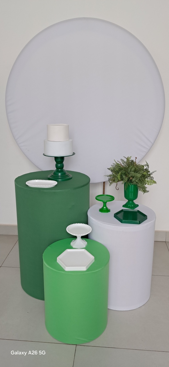 Kit Verde E Branco - Mavie Decorações