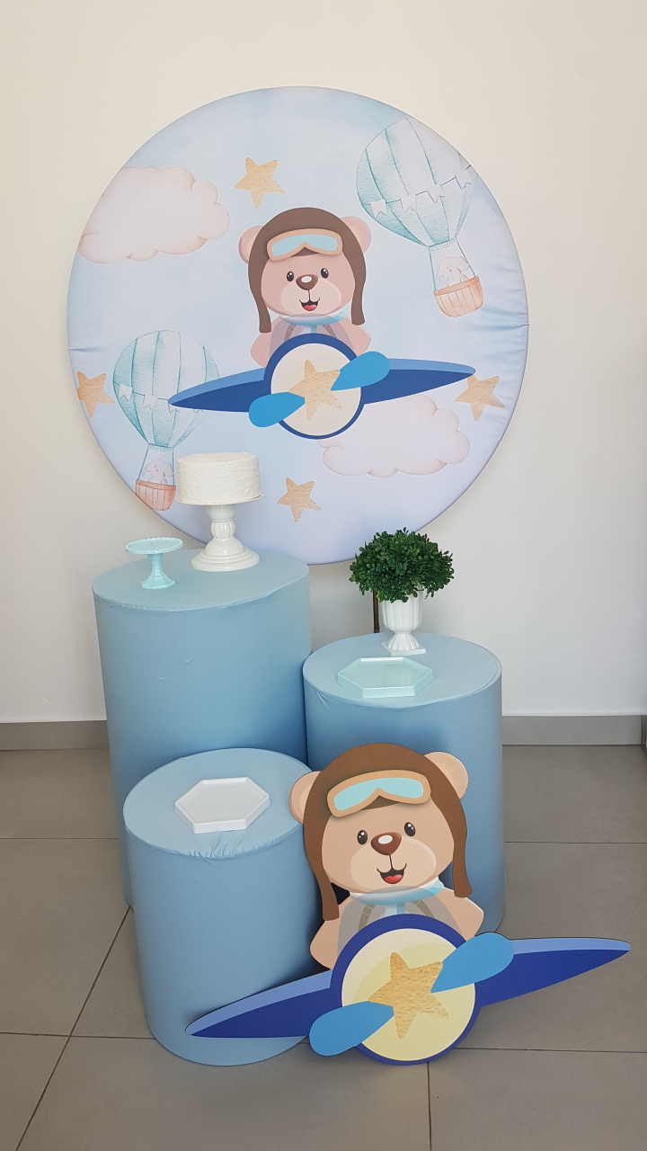 Kit Urso Aviador - Mavie Decorações