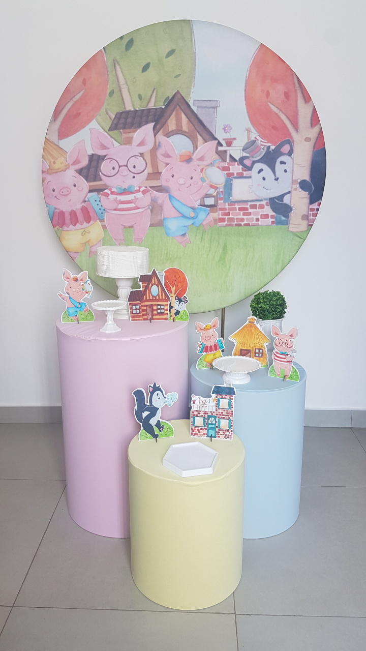 Kit Três Porquinhos - Mavie Decorações