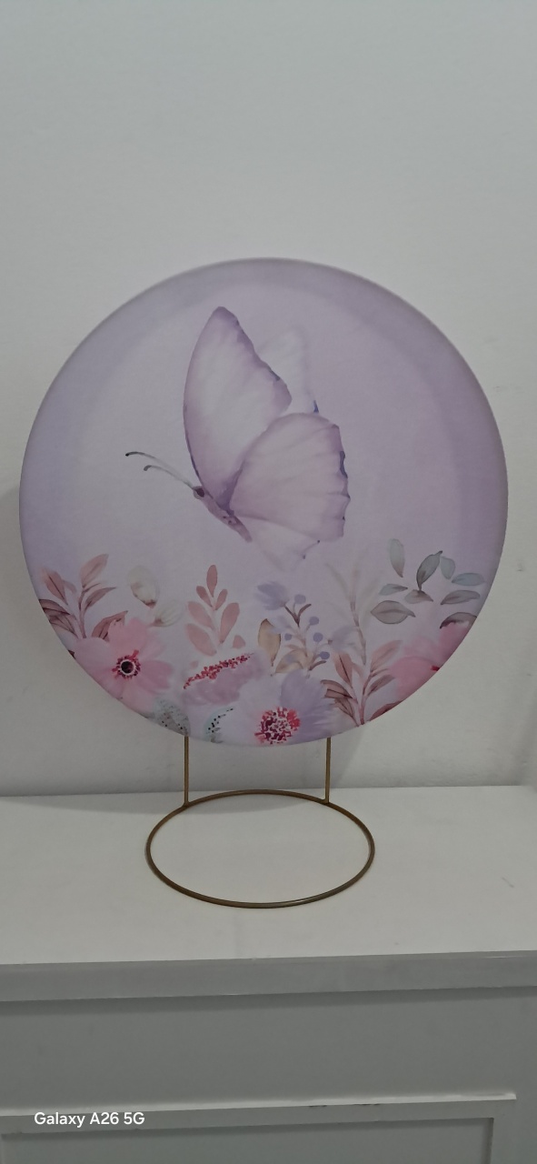 Capa 50X50 Borboleta Lilás - Mavie Decorações
