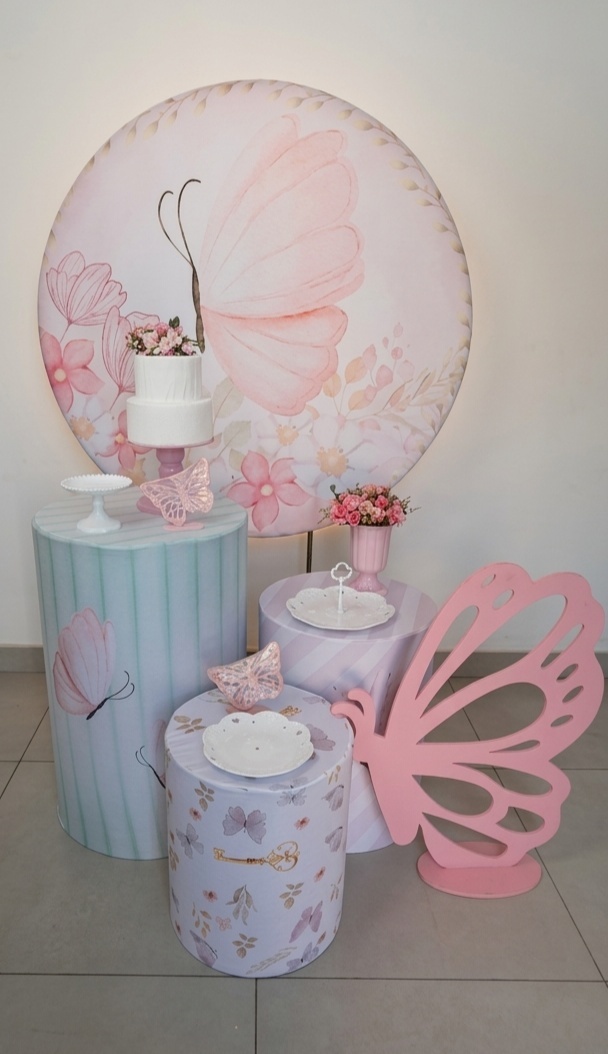 Kit Borboleta Floral 3 - Mavie Decorações