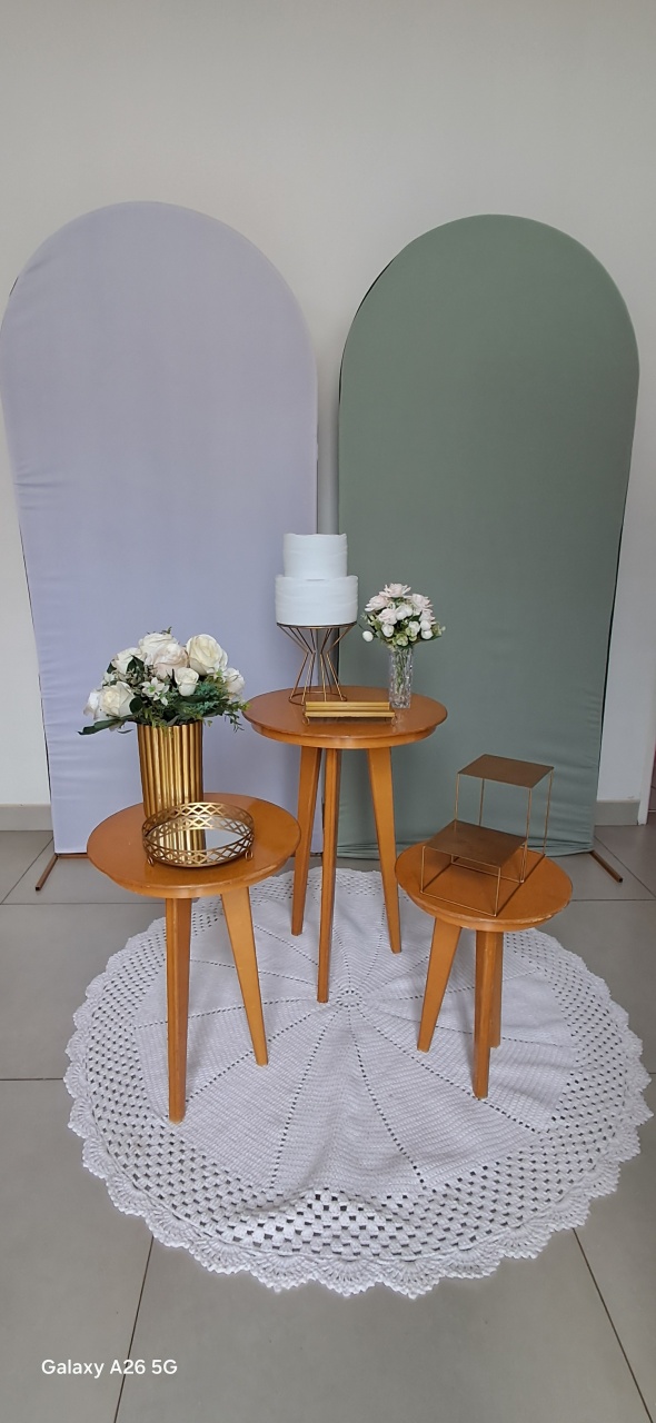 Kit Romano Luxo Verde Branco - Mavie Decorações