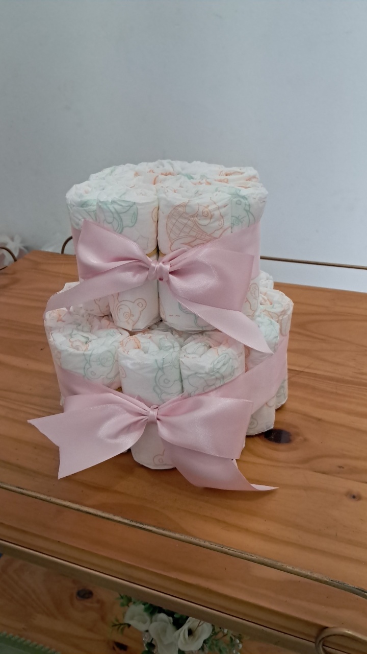 Bolo de Fraldas - Mavie Decorações
