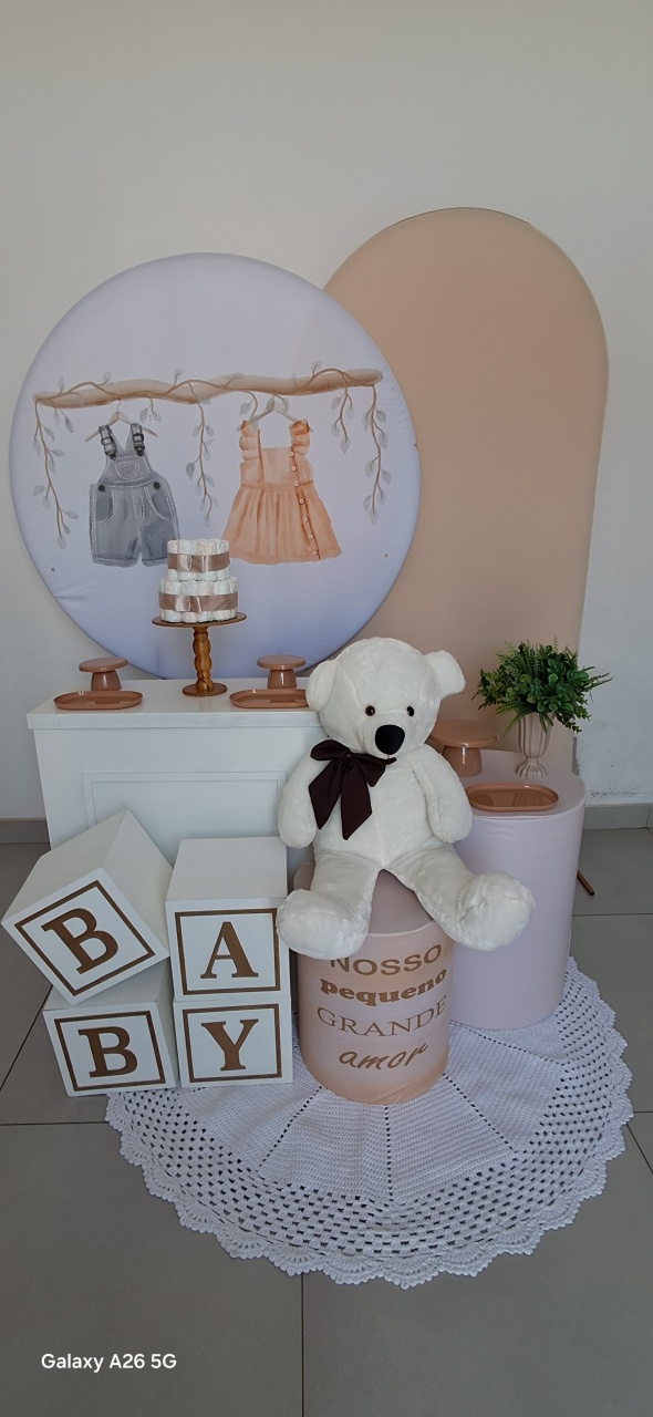 Kit Luxo Chá Revelação Neutro - Mavie Decorações
