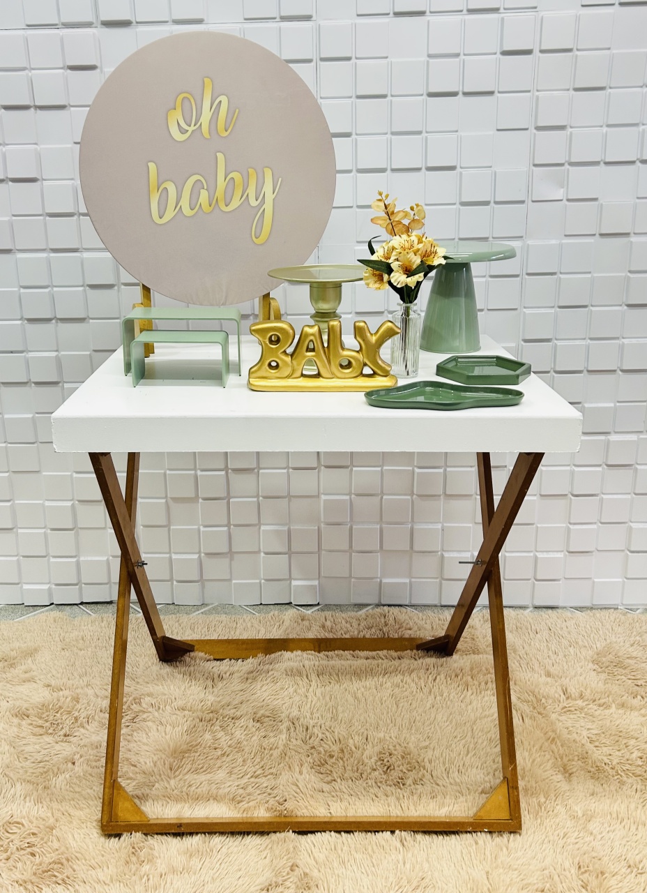 Kit Mini Chá de Bebê Verde - Karina Mesquita Pego Lima 