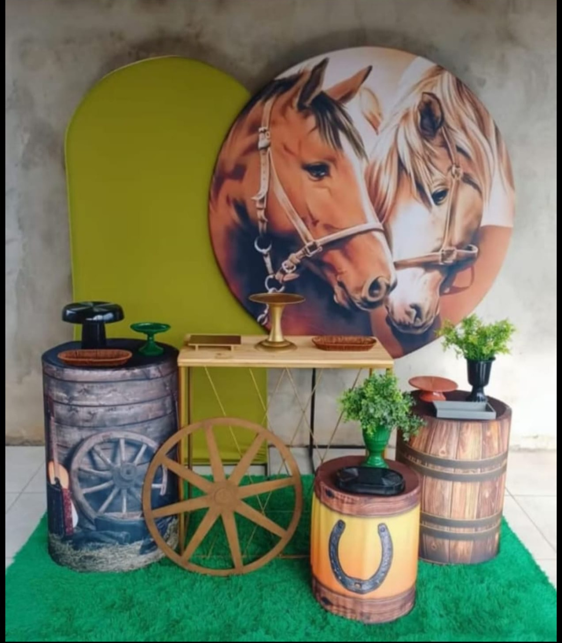 Cavalo Country Kit 2 Com Mesa de Ferro - BELLA FESTA TOP
