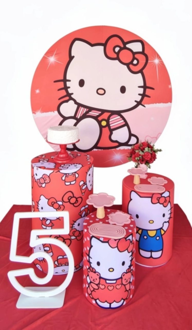 Helô Kitty Vermelha Kit 1 - BELLA FESTA TOP