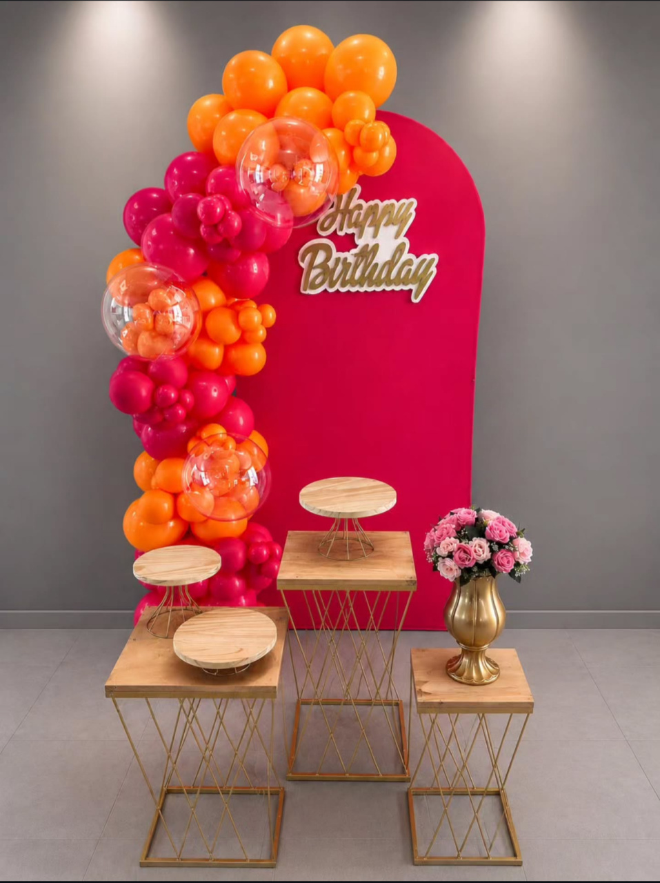Kit Pink Com Plaquinha de Mdf Sem Os Balões - BELLA FESTA TOP
