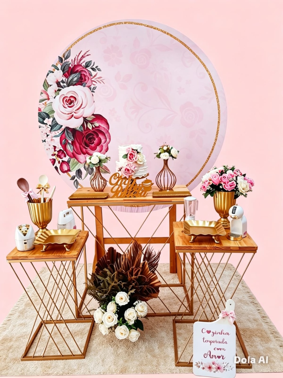 Chá de Panela Floral Rosé - BELLA FESTA TOP