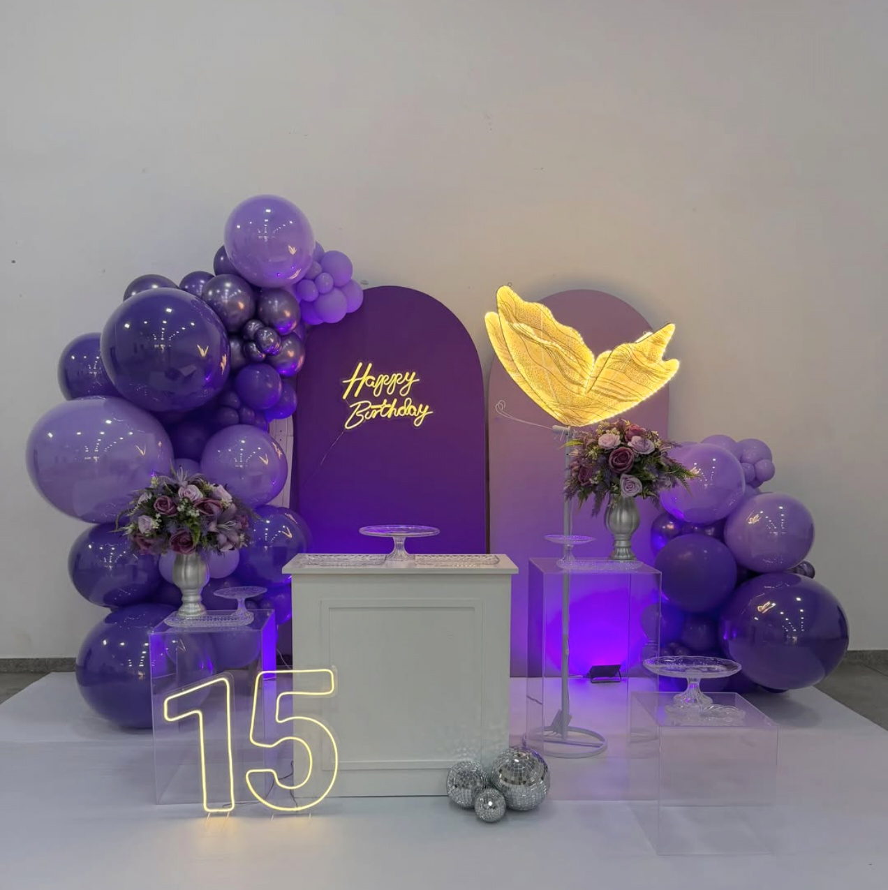 Kit Borboleta Roxa Com Lilas - BELLA FESTA TOP