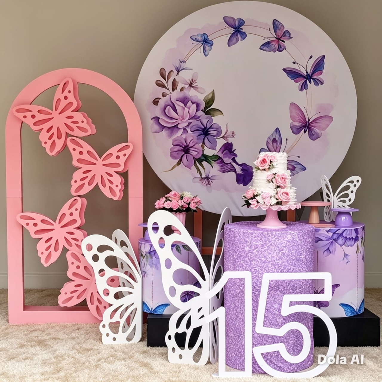 Borboleta Lilás 🦋 - BELLA FESTA TOP
