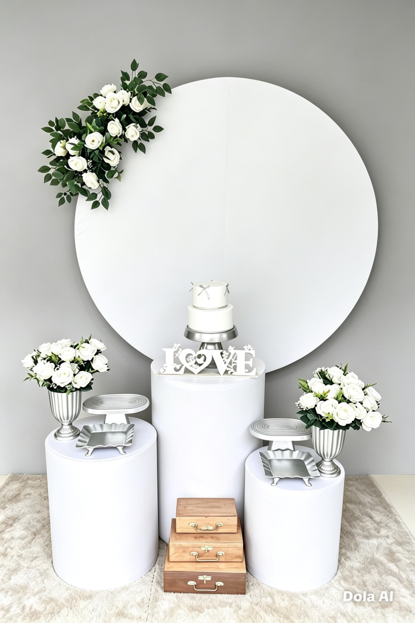 Casamento Com Cilindros Branco - BELLA FESTA TOP