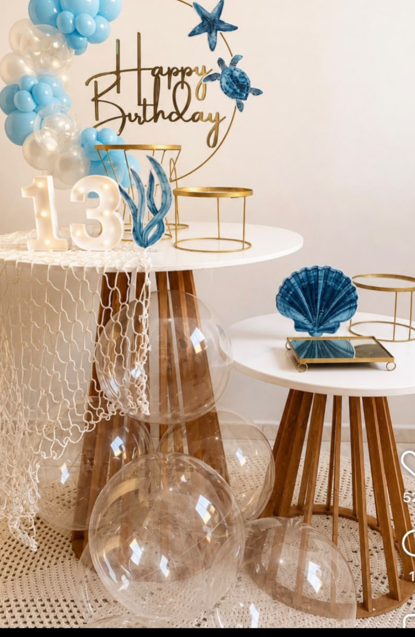 Mini Kit Já Com Balões Fundo Do Mar Com Rede - BELLA FESTA TOP