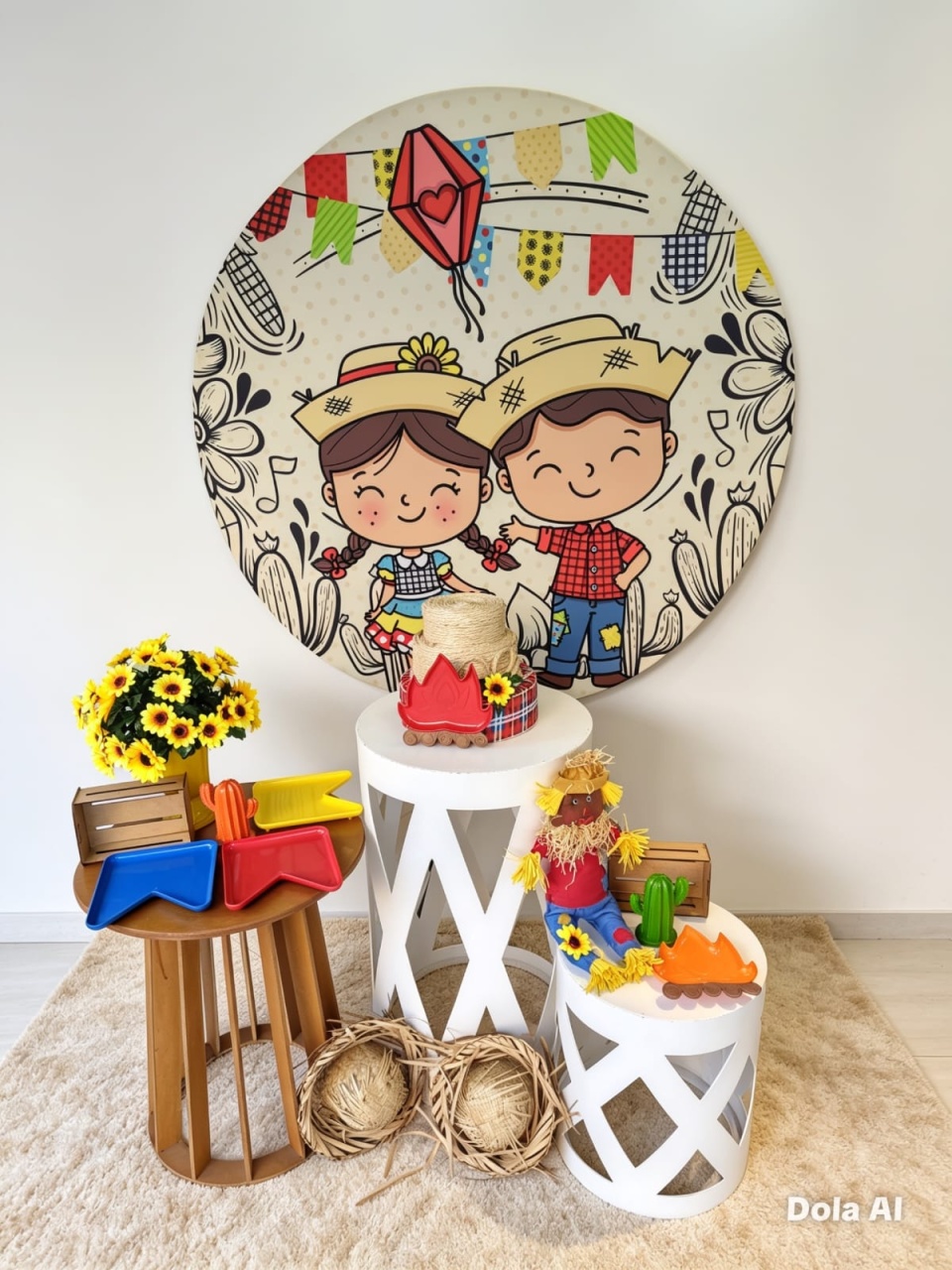 Casal Festa Junina Bege Kit 2 - BELLA FESTA TOP