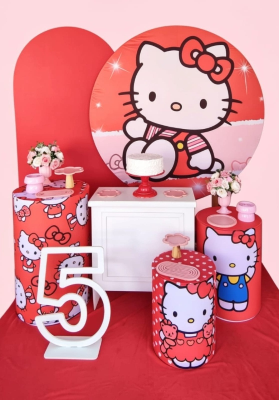 Helô Kitty Vermelha Kit 3 - BELLA FESTA TOP