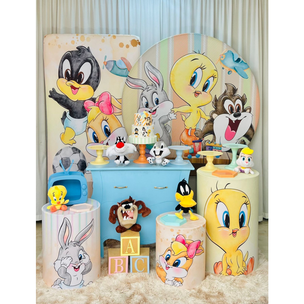 Baby Looney Tunes 2 Painéis Menino - Rede Festas