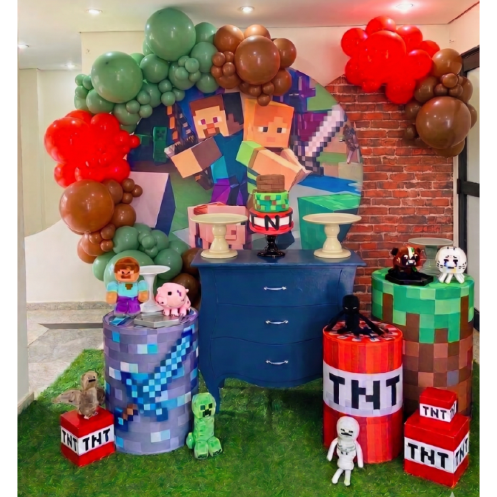 Minecraft 2 Paineis - Rede Festas