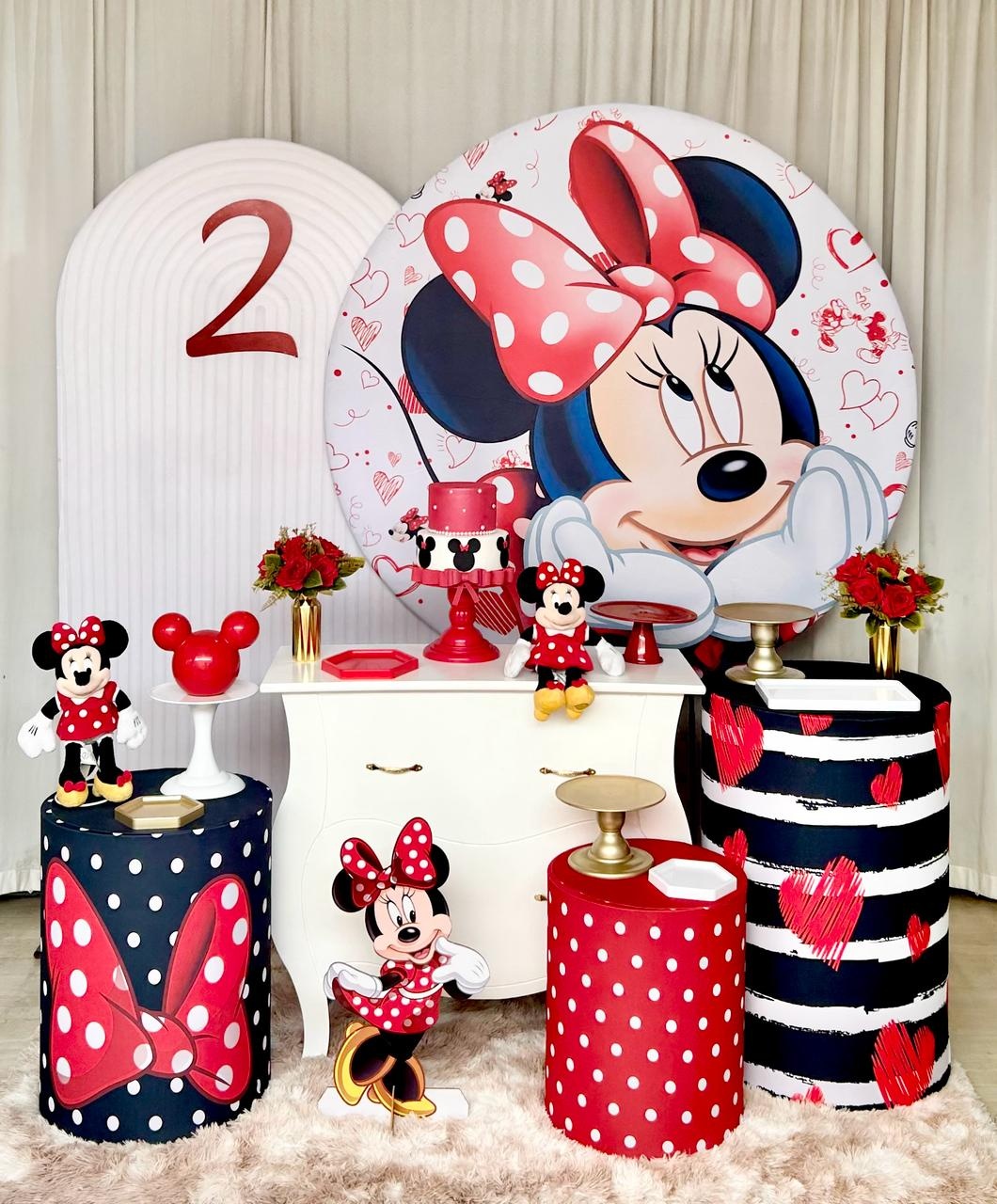 Minnie Vermelha Clássica 2P - Rede Festas