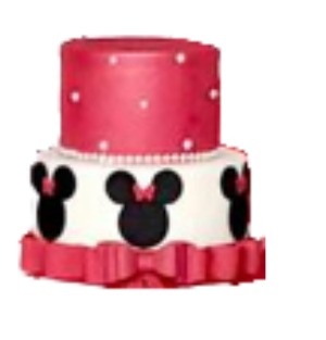 Bolo Fake Minnie Verm (2 Andares) - Rede Festas