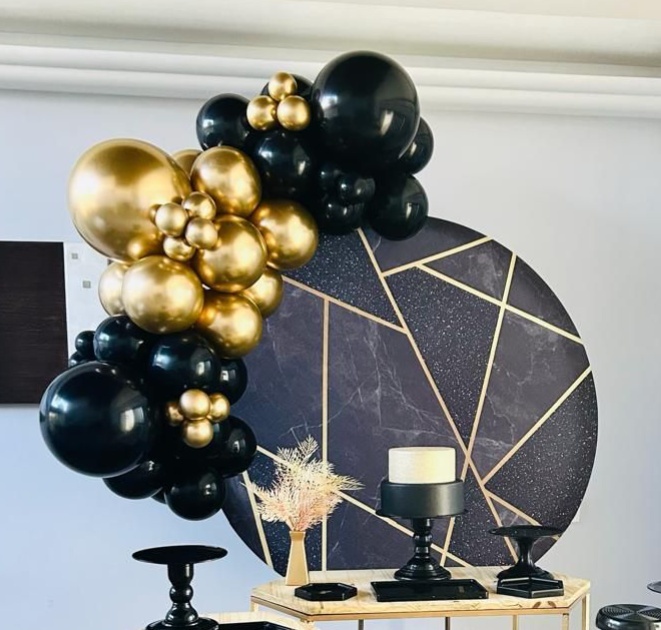 Arco de Balão - Mini Arco Luxo (Balões Metalizados) - Rede Festas