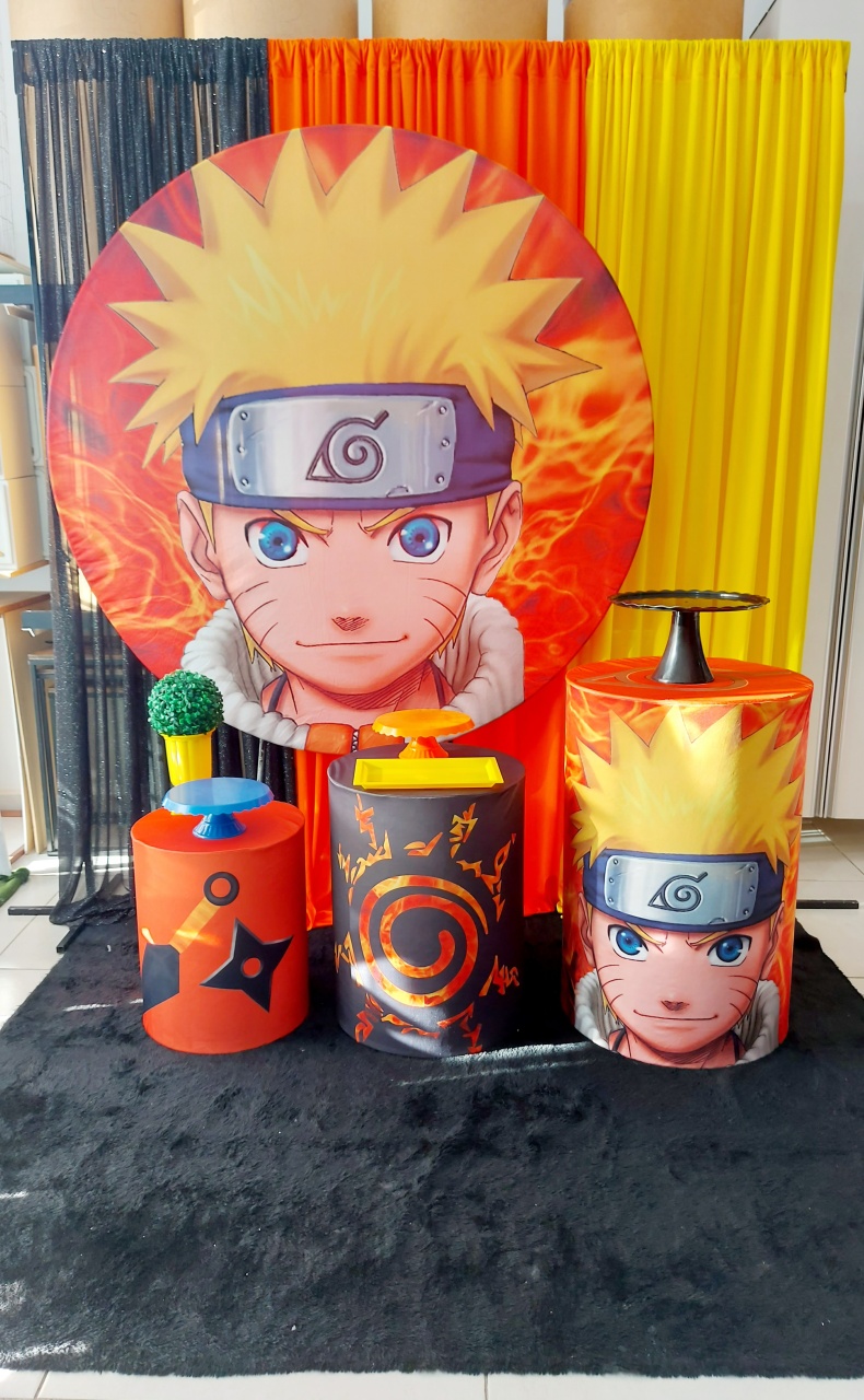 Kit Decor Naruto - Magic Pegue e Monte / Day Larocca Locação de Vestido de Festa