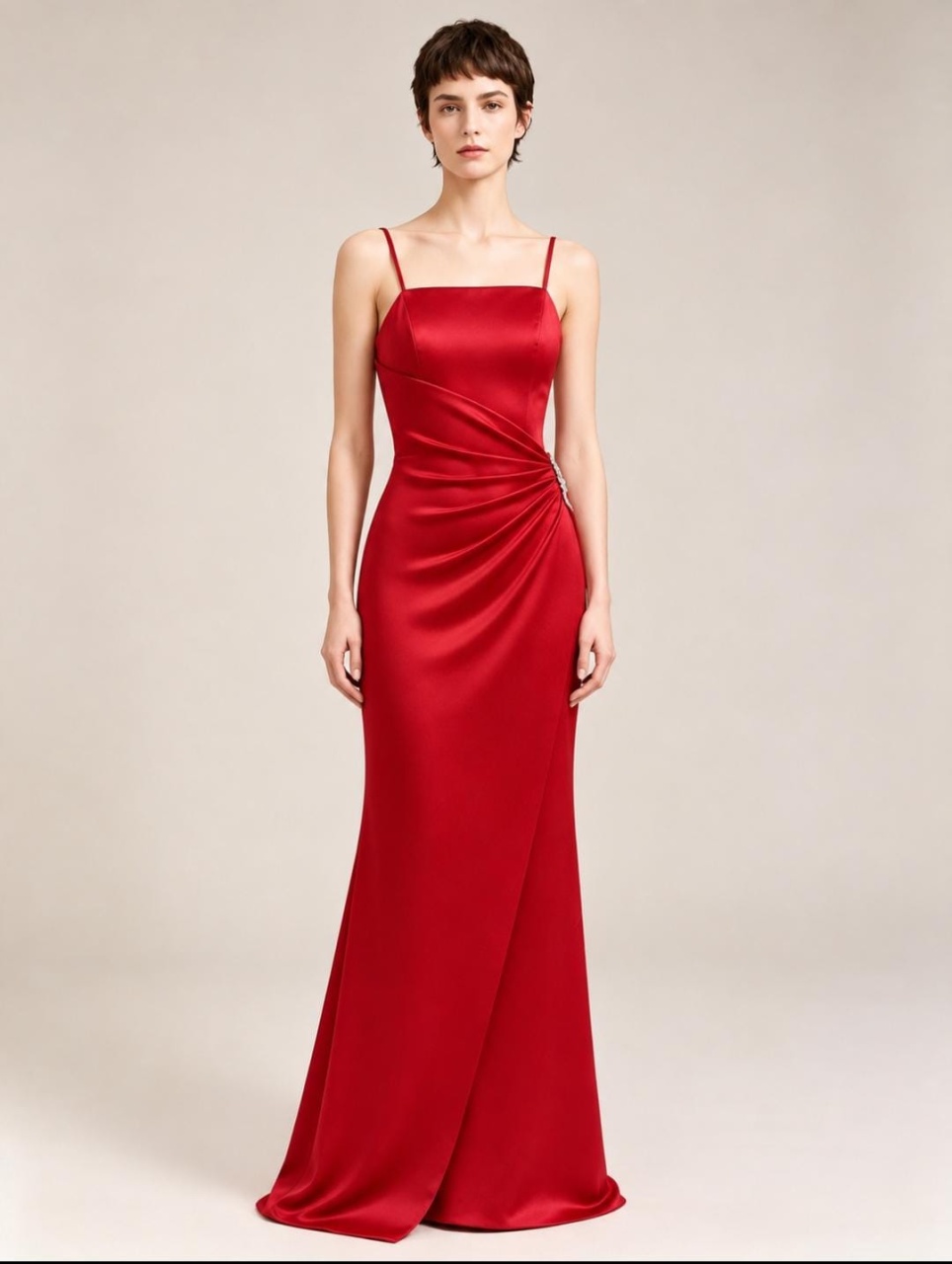 Vestido Vermelho Broche Pp - Magic Pegue e Monte / Day Larocca Locação de Vestido de Festa