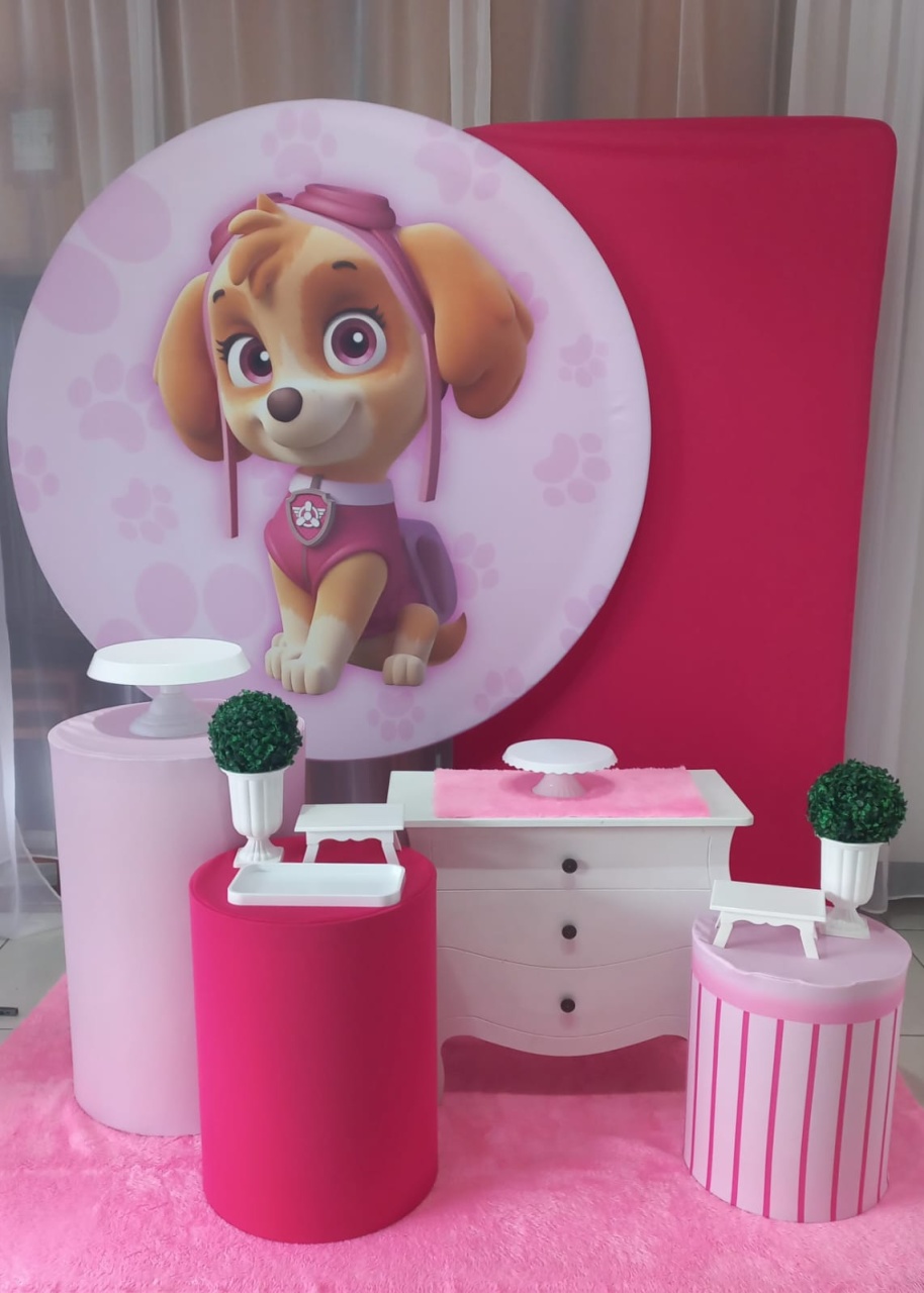 Kit Decor Sky Patrulha Canina - Magic Pegue e Monte / Day Larocca Locação de Vestido de Festa