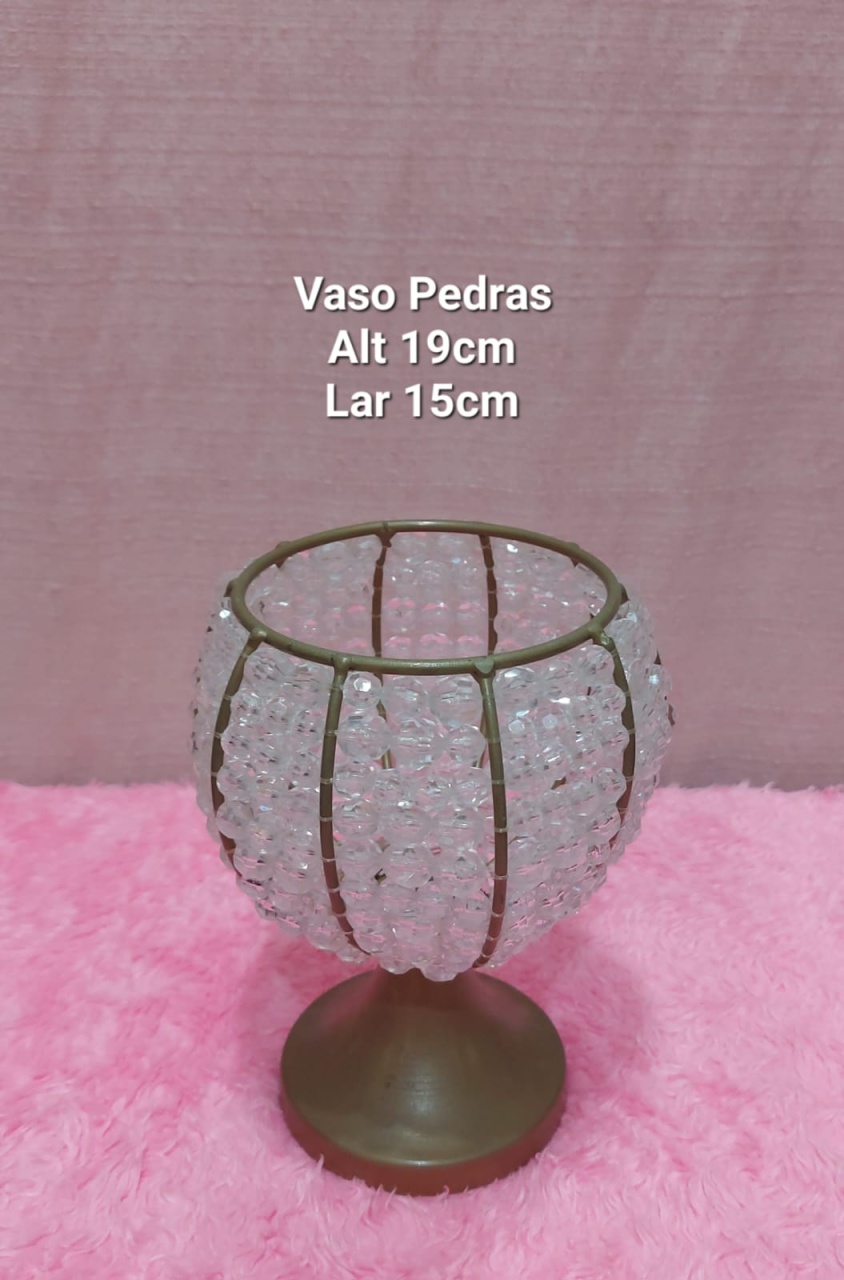 Vaso P Em Pedras - Magic Pegue e Monte / Day Larocca Locação de Vestido de Festa