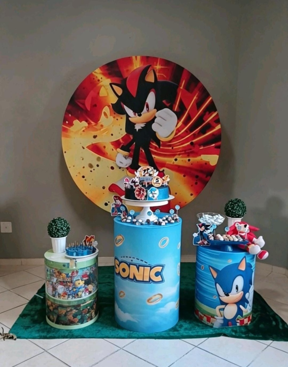 Kit Base Sonic E Shadow - Magic Pegue e Monte / Day Larocca Locação de Vestido de Festa