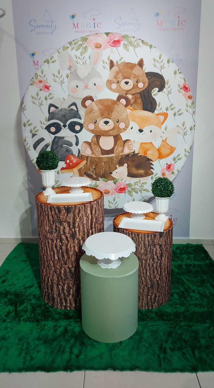 Kit Base Bosque - Magic Pegue e Monte / Day Larocca Locação de Vestido de Festa