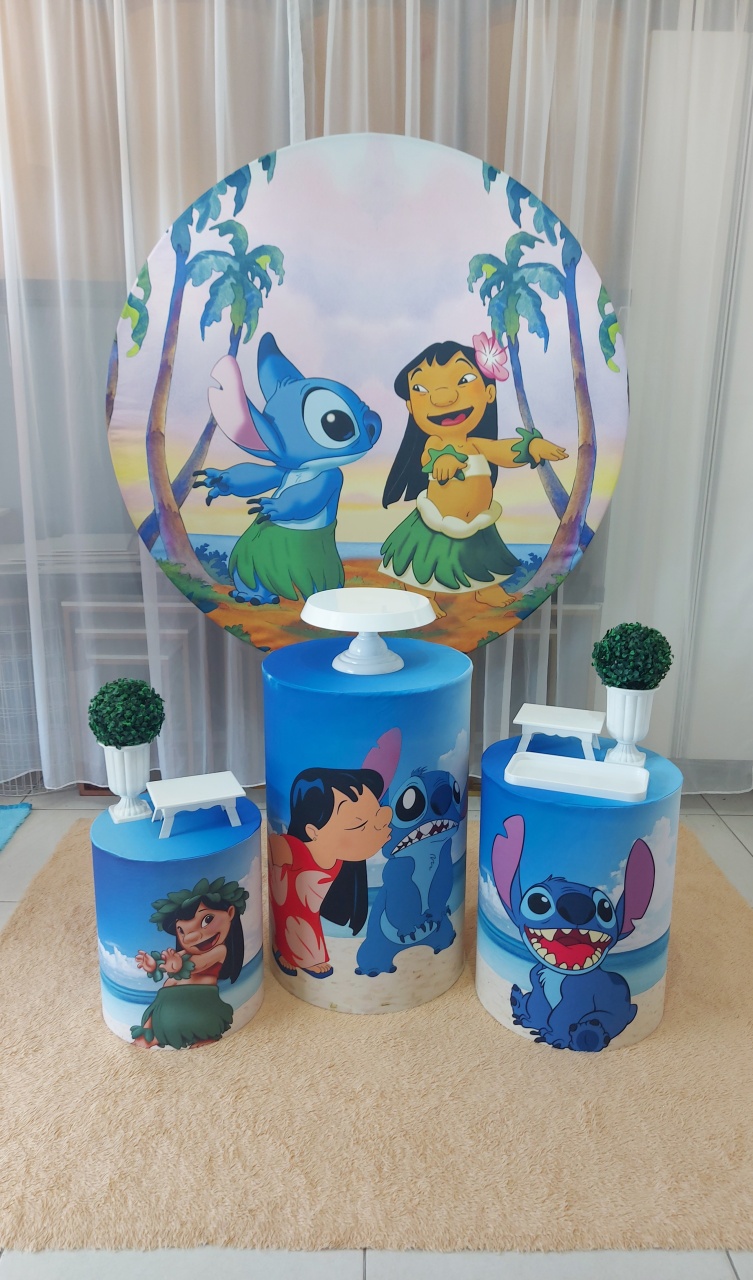 Kit Base Lilo Stich - Magic Pegue e Monte / Day Larocca Locação de Vestido de Festa
