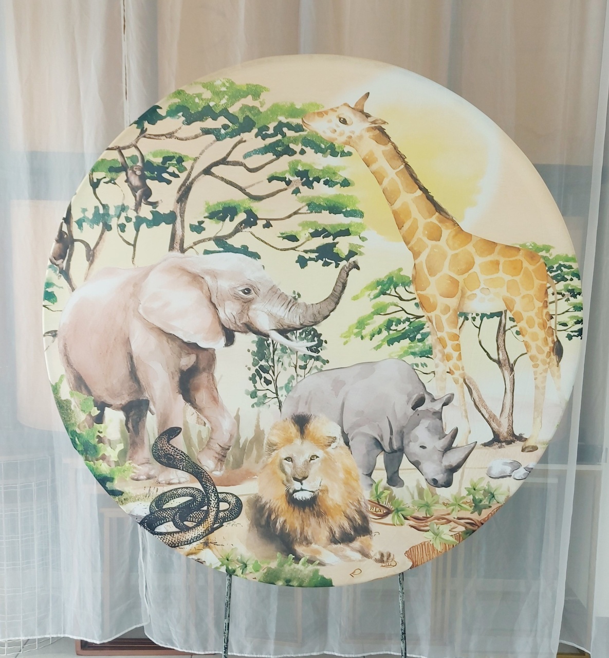 Painel Avulso Safari Realista - Magic Pegue e Monte / Day Larocca Locação de Vestido de Festa