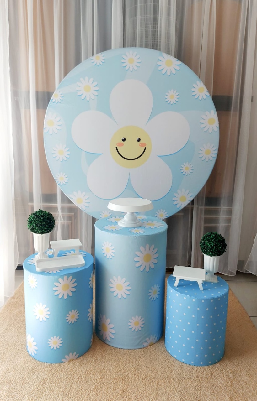 Kit Base Margarida Azul Clara - Magic Pegue e Monte / Day Larocca Locação de Vestido de Festa