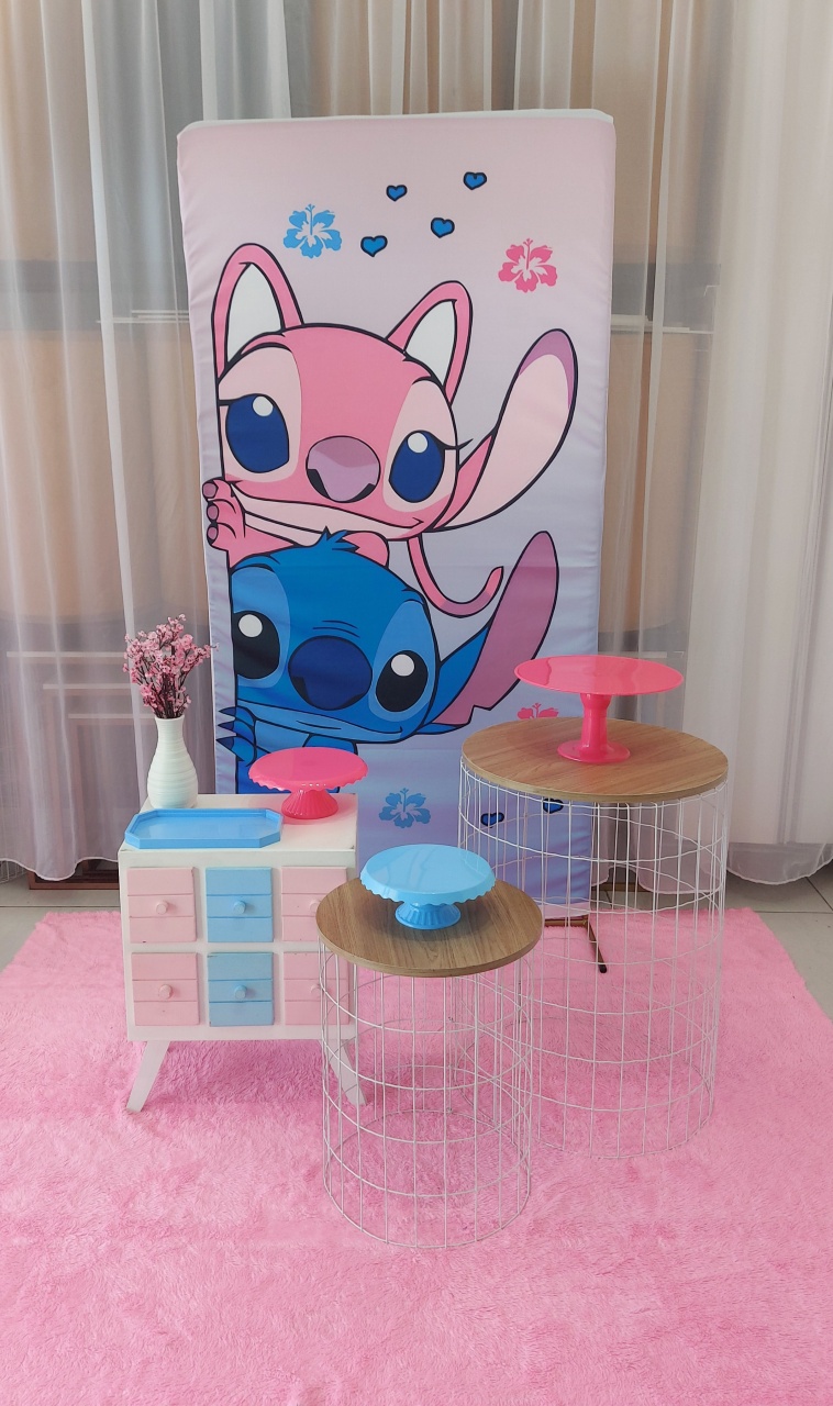 Kit Decor Stich E Angel 2 - Magic Pegue e Monte / Day Larocca Locação de Vestido de Festa