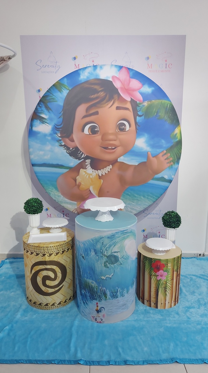 Kit Base Moana Baby - Magic Pegue e Monte / Day Larocca Locação de Vestido de Festa