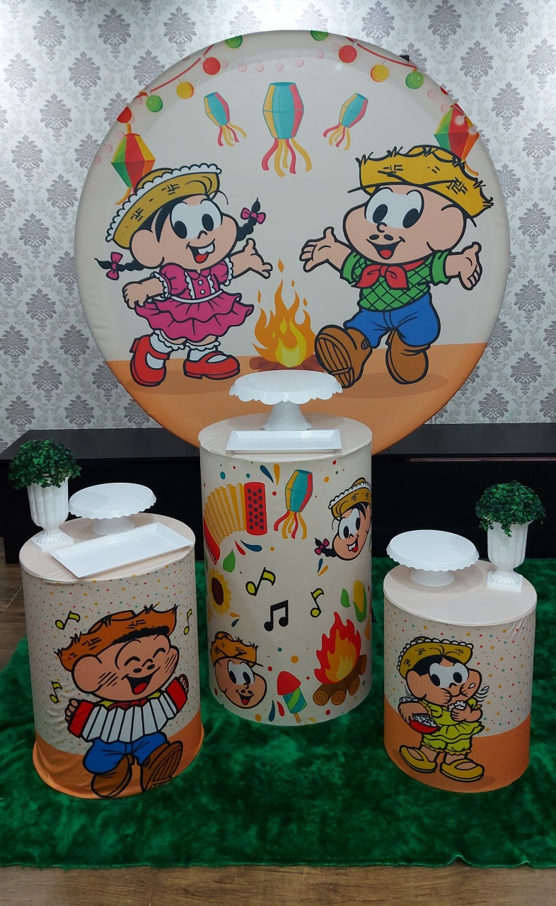 Kit Base Mônica Junina - Magic Pegue e Monte / Day Larocca Locação de Vestido de Festa