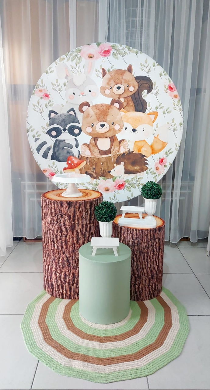 Kit Base Bosque Com Tapete de Crochê - Magic Pegue e Monte / Day Larocca Locação de Vestido de Festa