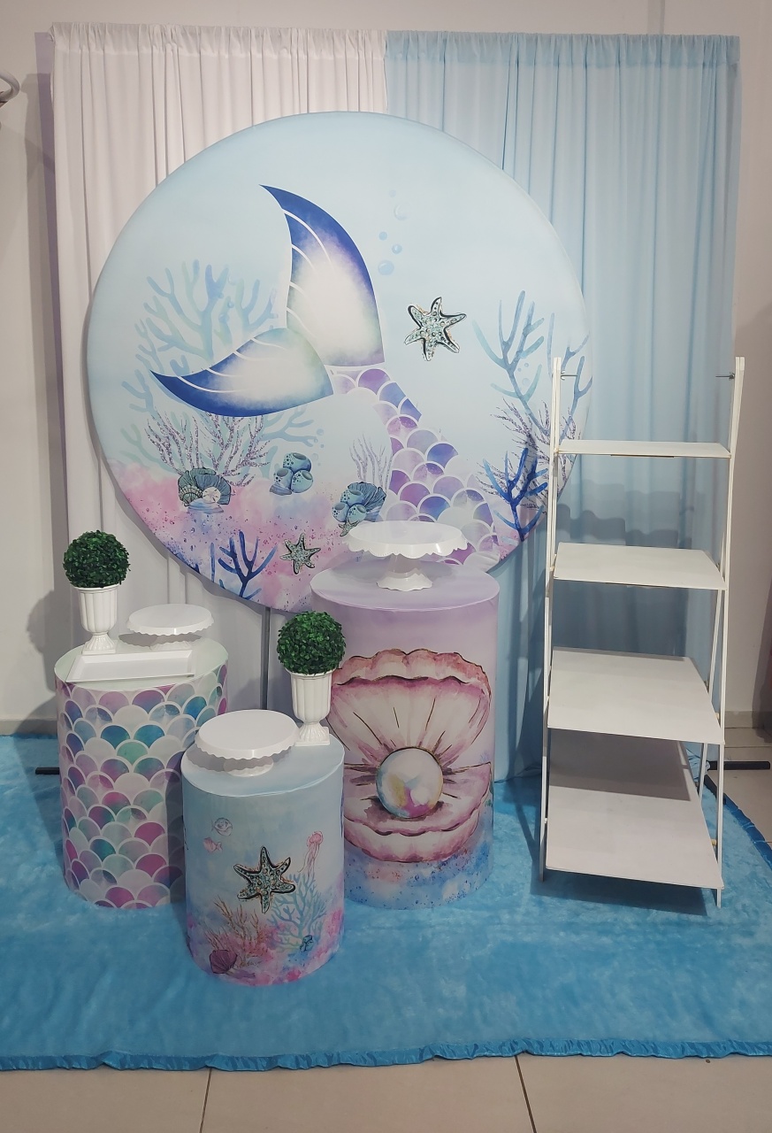 Kit Decor Cauda da Sereia - Magic Pegue e Monte / Day Larocca Locação de Vestido de Festa